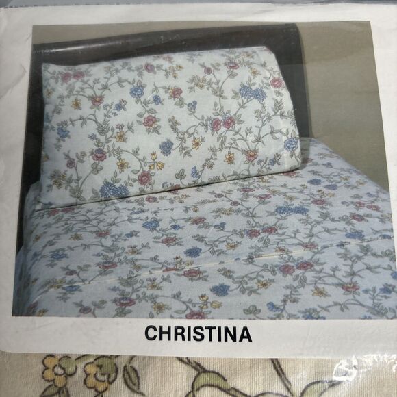 Vintage Cotton Comfort By BIBB Flannelette Sheet Double ( Full ) Fitted Sheet - Picture 3 of 7
